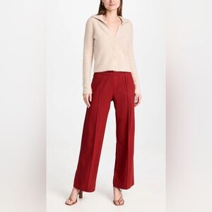 Vince Wide Leg Pull-On Wool Pant
